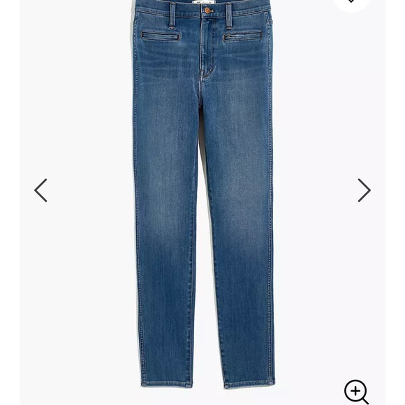Madewell 10 inch high rise jeans 28tall - Picture 2 of 7